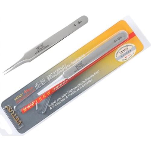 10pcs/Lot Eyelash Extension Tweezers Fan Tweezers Makeup Repair Tool SA Series