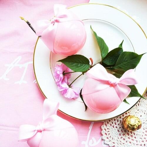 20pcs/lot Pink Theme Round Candy Boxes Wedding Favor Gifts Boxes Girls Baby Birthday Party Supplies Baby Shower Favors