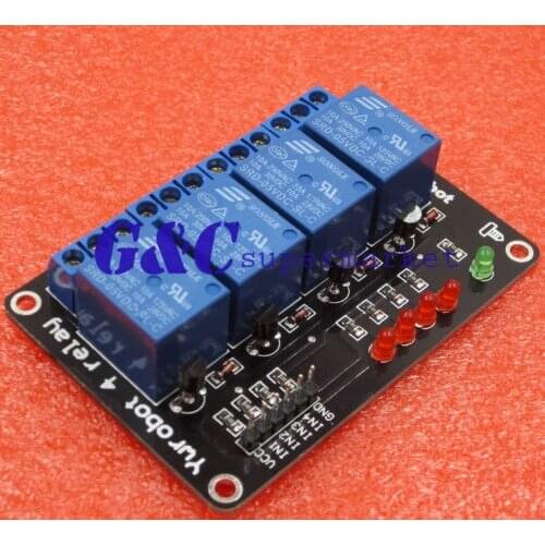 5V Four 4 Channel Relay Module For PIC AVR DSP ARM MSP430 diy electronics