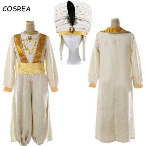 Aladdin and The Magic Lamp Aladdin Cosplay Costume Halloween Costumes for Adult Jasmine Men Aladdin Costume Suit