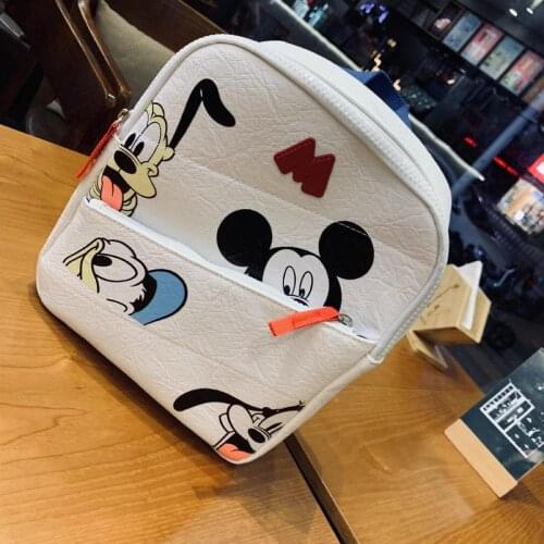 Anime Disney Childrens Bag Mickey Mouse Childrens Bacpack Cartoon Mickey Minnie Mouse Pattern Backpack Kids Christmas Gifts