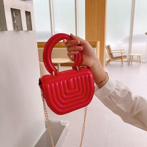 PU Leather Childrens Crossbody Bags Lovely Chain Kids Coin Purse Mini Wallet Handbags Fashion Little Girls Small Shoulder Bag