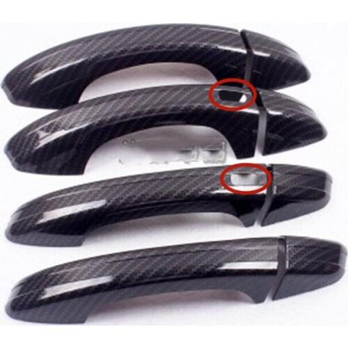 For Volkswagen Golf 7 / 7.5 Generation 2014-2020 Car styling ABS Carbon fiber car Door Handle Cover