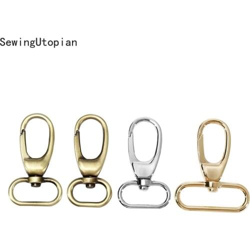 4PCS 20/25/32/38MM Bags Belt Metal Buckle Carabiner Snap Hook Lobster Clasp Dog Collar Clasp DIY Leathercraft Accessory