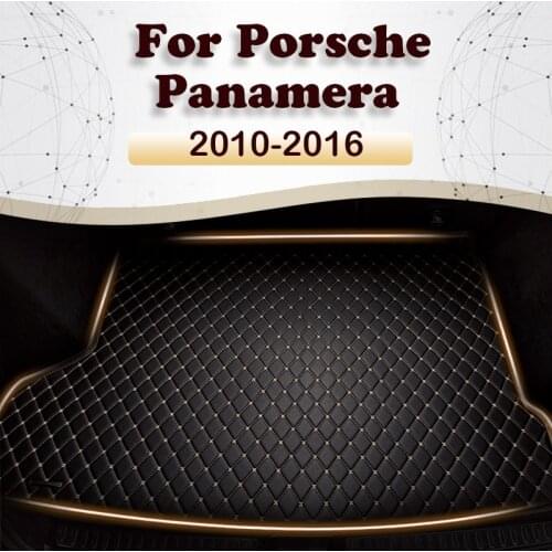 Car trunk mat for Porsche Panamera 2010 2012 2013 2014 2015 2016 cargo liner carpet interior accessories cover