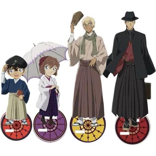 Hot Anime Detective Conan Miyano Shiho Kaitou Kiddo Acrylic Figure Cartoon Decor Holiday Gift Stand Display Model Plate Cosplay
