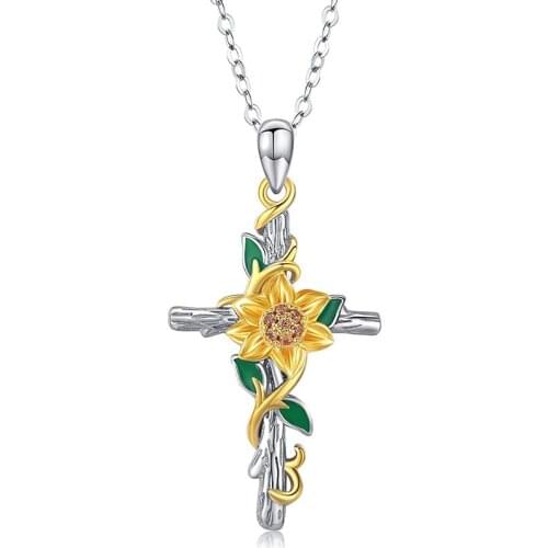 Trendy Cross Jewelry Exquisite Romance Jewelry Wholesale Aesthetic Sunflower Rings for Women Devout Faith Accessories for Women