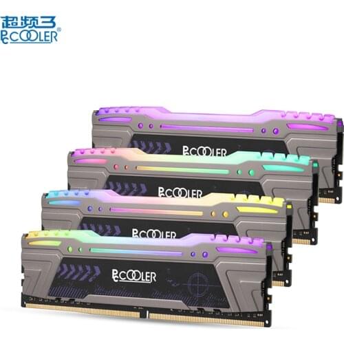 PcCooler DDR4 8GB 2666MHz Computer long dimm w RGB lights Memory RAM Heat Sink Cooling Memoria Module PC Desktop for gamer