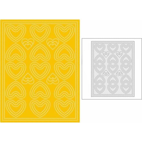 New 2021 Nesting Hearts Template Metal Cutting Dies for DIY Scrapbooking and Card Making Decorative Embossing Craft No Stamps