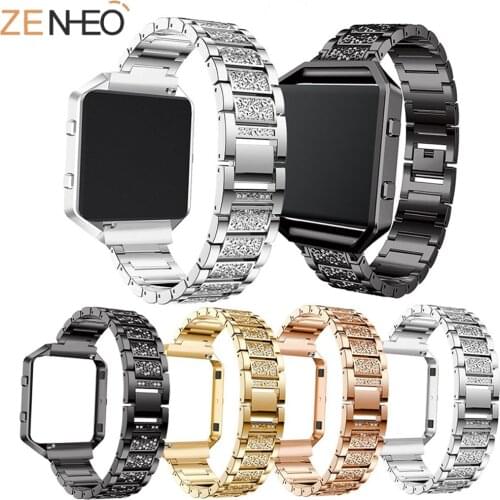 New Arrival luxury Metal Stainless Steel Watch Band Replacement Strap For Fitbit Blaze Bracelet High Quality Smart Accessories