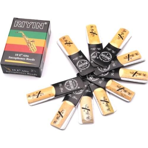 New 10pcs Eb Alto Saxophone Reeds Strength 2.5 Sax Woodwind Instrument
