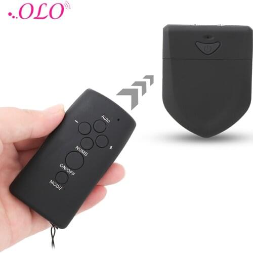 OLO Double Output Remote Electric Shock Host Electro Stimulation Clitoris Nipple Stimulator Medical Themed Toys Accessories