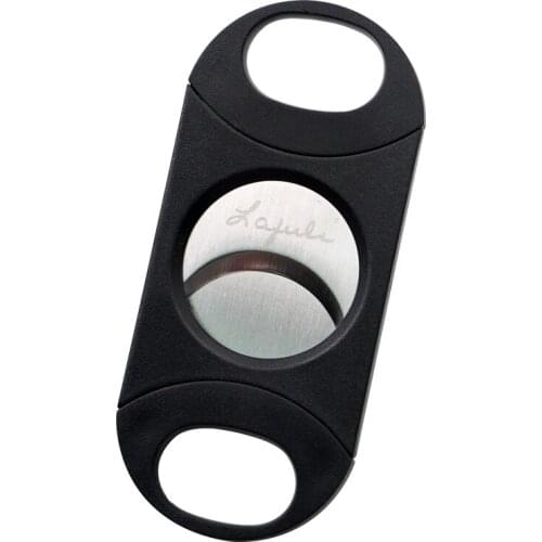 Wholesale Fit Approx 31.5mm Cigars Stainless Steel Dual Blades Cigar Cutter Super Sharp Cutting Cigar Tobacco Cutting