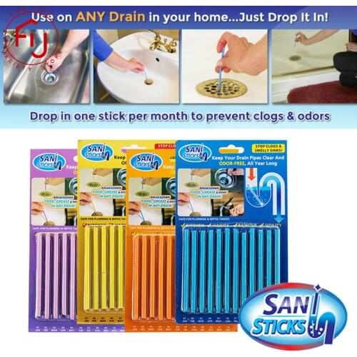 Drain Cleaners Solid Drain Cleaner Sticks Kitchen Toilet Bathtub Sewage Decontamination To Deodorant Sewer Stop Clogging Tools