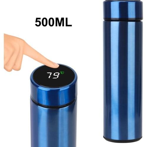 Drinking utensils Stainless Steel Coffee Cup 500ML Smart Insulation Cup Show Water Temperature IPX7 Waterproof Outdoor Travel