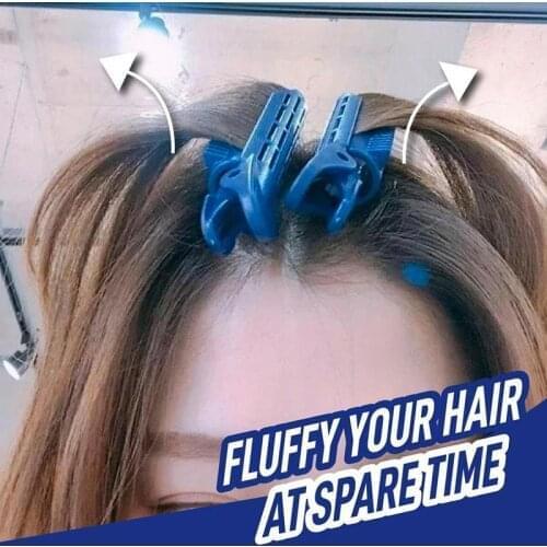 Plastic Natural Fluffy Hair Rollers Clip Curly Hair Root Fluffy Clip Bangs Hair Styling Clip Tool Hairpins Air Curler