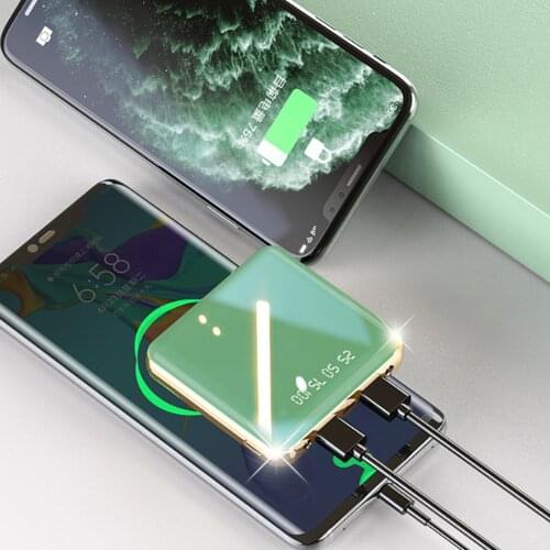 FLOVEME MINI Palm mobile power 10000mah battery capacity boud USB support quick charging LED Display Portable power bank