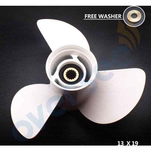 OVERSEE Boat Motor 58130-ZW1-019AH Aluminium Propeller For Honda 75-130HP 13 x 19" Pitch Outboard Motor