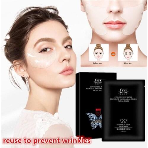 Wrinkle Aging Skin Lifting Patch Anti-aging Face Pad Eye Mask Patch Nasolabial Reusable Silicone Wrinkle Folds Film Forehead