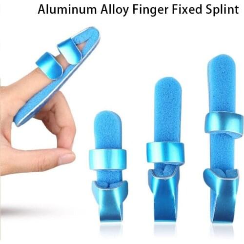 S/M/L Finger Fixing Splint Fixing Support Aluminum Alloy Sponge Adjustable Finger 1 Pcs