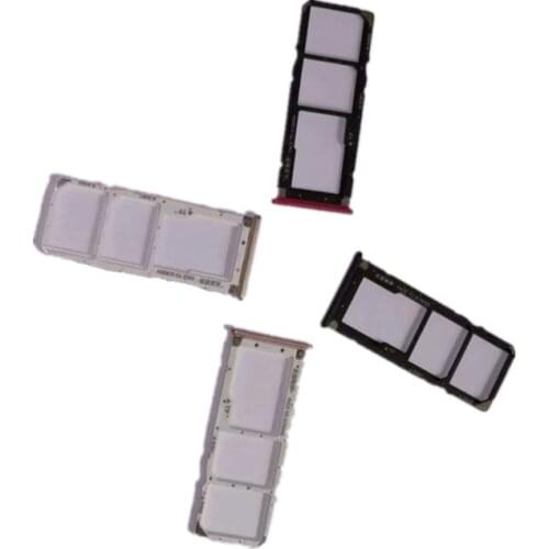 SIM Card Slots For Xiaomi Mi A2 Lite / Redmi 6 Pro Sim Cards Adapters Socket Holder Tray Phone Replacement Housing Repair Parts