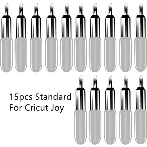 15pcs Standard Plotter Blades Vinyl Cutter Knife for Cricut Joy Replacement Cutting Blades Milling Engraving Machine Hand Tool