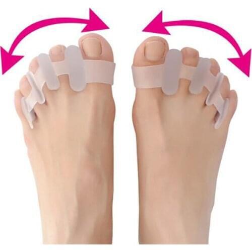 1 Pair New Pedicure Toe Separator Hallux Valgusbones Overlapping Toe Correction Orthoses Corrective Insoles Separate Toes Spacer