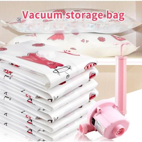 Clothes Storage Bag Air Pump Clothing Shop Owner Vacuum Compression Storage Bag Sealer Resealer for Clothes Blanket Duvet Pillow