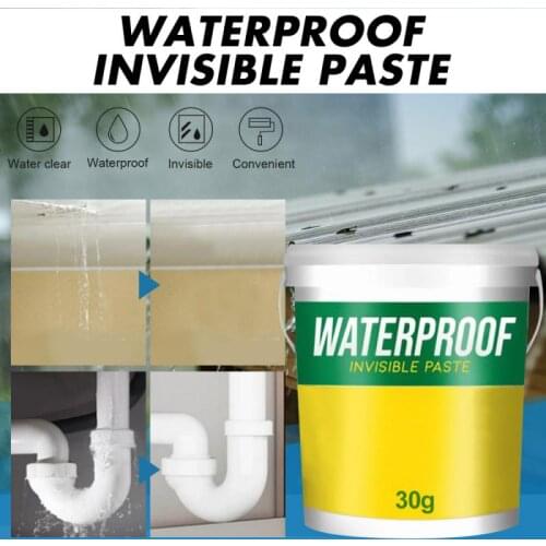 Waterproof Invisible Cream With Brush Transparent Glue Exterior Wall Bathroom Toilet Floor Tile Paste