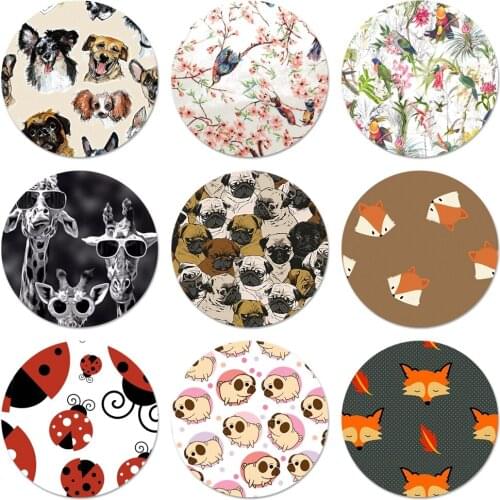 Giraffe Bird Seven-star Ladybug Dog Fox Kitchen Home Decor Refrigerator Magnetic Stickers Opener Beer Coke 58mm