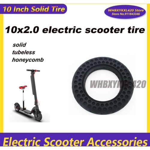 10x2.0 inch electric scooter solid tire tubeless honeycomb thicken hollow non-slip wheels 10 inch solid tires
