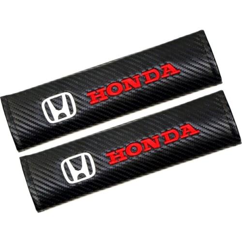 2pcs Car Styling Seat belt shoulder cover for Mugen Power Honda Civic Accord CRV Hrv Jazz Accessories Car Styling