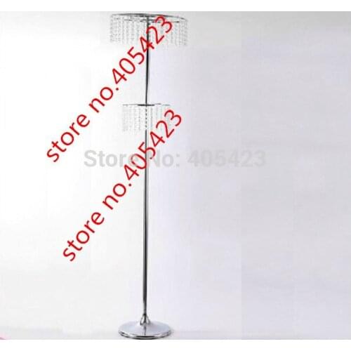 2 tiers H 170cm crystal wedding decoration ferris wheel centerpiece road lead (No include flower and bead,customize 65-170cmH)