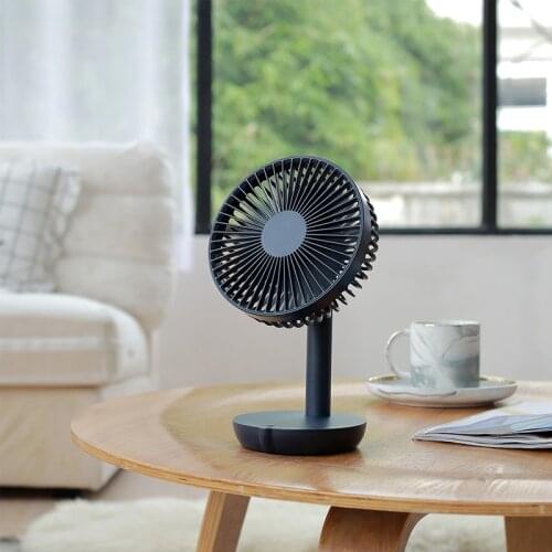 2021 Desktop Fan Quiet Five Speed Usb Charging 4000Mah Portable Fan Travel Office Home Bedroom Electric Fan