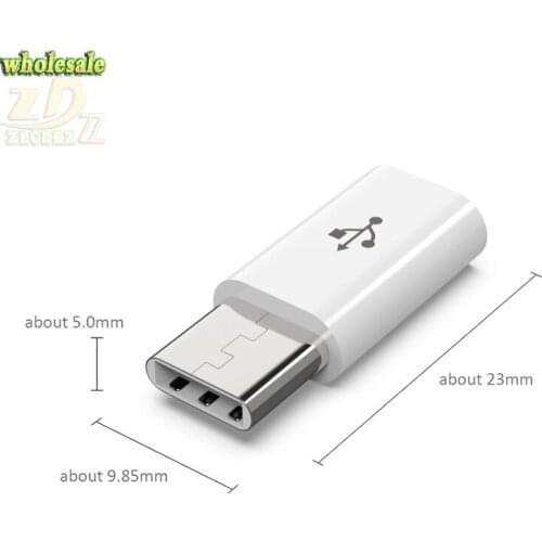 Micro USB to Type-c Adapter for OTG typec Male to micro usb Female Adapter Data Sync Charging Converter 1000 pcs/lot