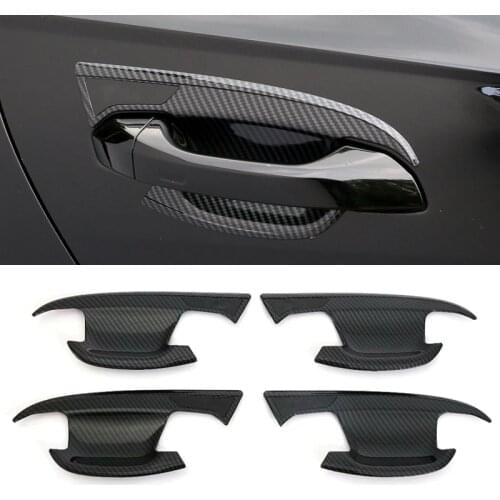Car accessories For Audi A6 C8 2019 ABS External Outside Door Handle Covers Trim 4pcs car styling
