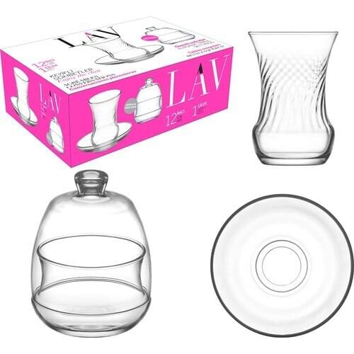 LAVA Pearl 12 Piece tea Set + Sugar Bowl shıps from turkey tea cup tea cups Cup