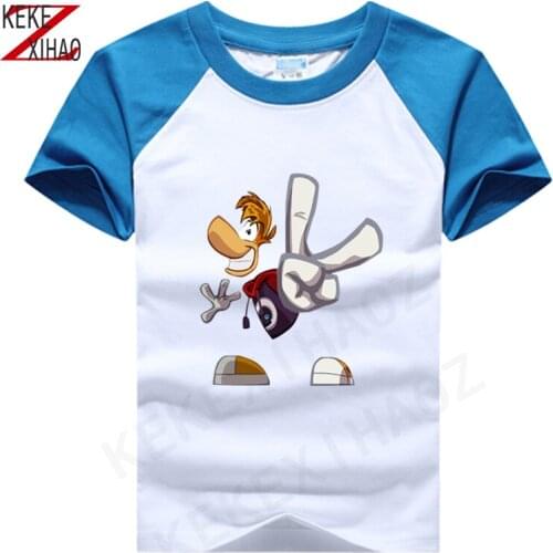 Children Clothing T-Shirt For Boys Fashion T Shirt Teen Girl Rayman Legends Cotton Tops Short Sleeve Boy Kids Clothes Tshirts