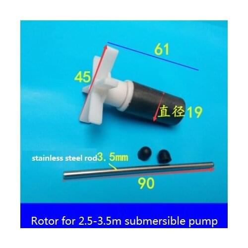 Engraving machine spindle motor submersible pump water turbine rotor water impeller magnetic rotor ceramic core stainless steel