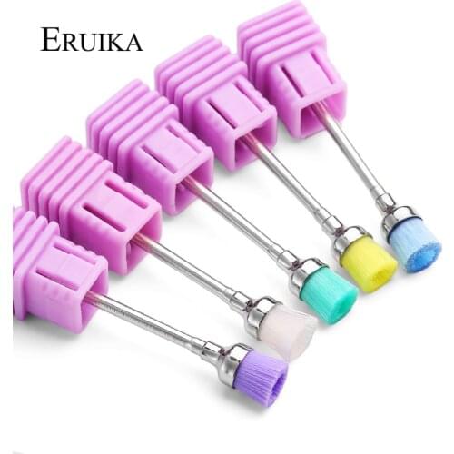 ERUIKA 1PC Nail Art Drill Brush Rotary Clean Tools Manicure Electric Machine Nail Drill Accessories Tools