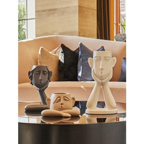GY Creative Nordic Vase Artwork Small Ornaments Modern Minimalist Living Room Home Hallway Wine Cabinet TV Cabinet Decorations