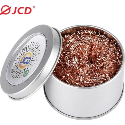 JCD Soldering iron tip cleaning mesh filter welding solder nozzle cleaner copper wire ball clean ball dross box Cleaning Ball