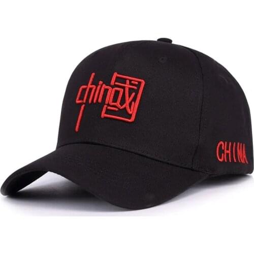 China Red 3D Embroidery Mens Baseball Cap For Male Womens Caps Embroidery Snapback Kpop Hip-Hop Hat Sun Hat BQM150