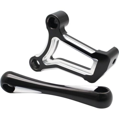 Motorcycle Shallow Cut Billet Front Engine Mount Bracket Fit For Harley Touring Street Glide Road King FLHX FLHR 2009-2016