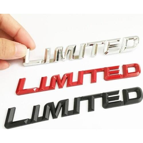 ANTINIYA 3D Car styling Metal LIMITED Car Sticker Emblem Badge Motorcycle For Jeep BMW Ford Volvo Nissan Mazda Audi VW car