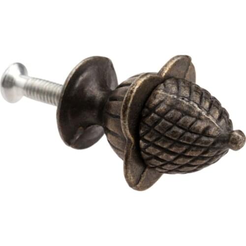 Iron Handle Pull Knob 30*23mm Antique Bronze Single Hole screw Drawer Cabinet Metal Dresser Cupboard Wardrobe Furniture Hardware