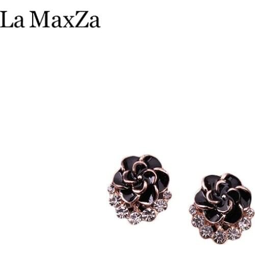 Sweet Flower Petal Crystal Charm Earrings Dangle Drop Earrings for Women Tassel Earring Boucles d'oreilles Wedding Jewelry