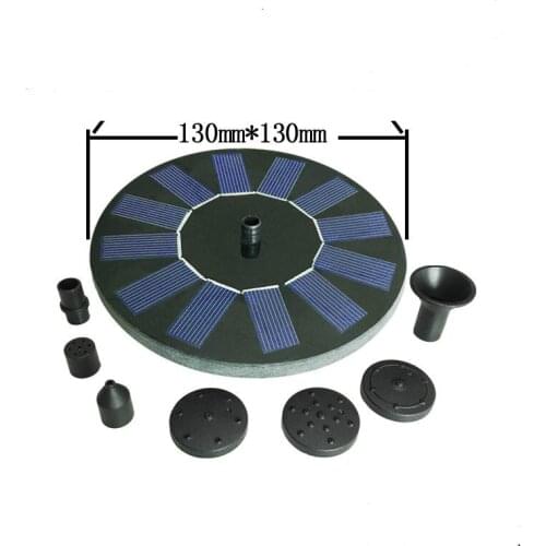 Mini Solar Powered Fountain Water Fountain Pool Pond Floating for Bird Bath Patio Landscape Outdoor Garden Decoration