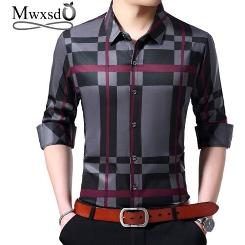 Мужские клечатые рубашки Mwxsd China At AliExpress