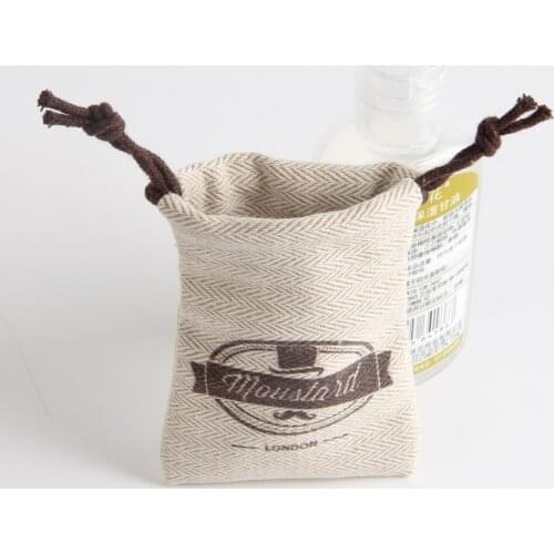 Custom Small Drawstring Cotton Bag With Logo For Jewels Small Jewelry Bags